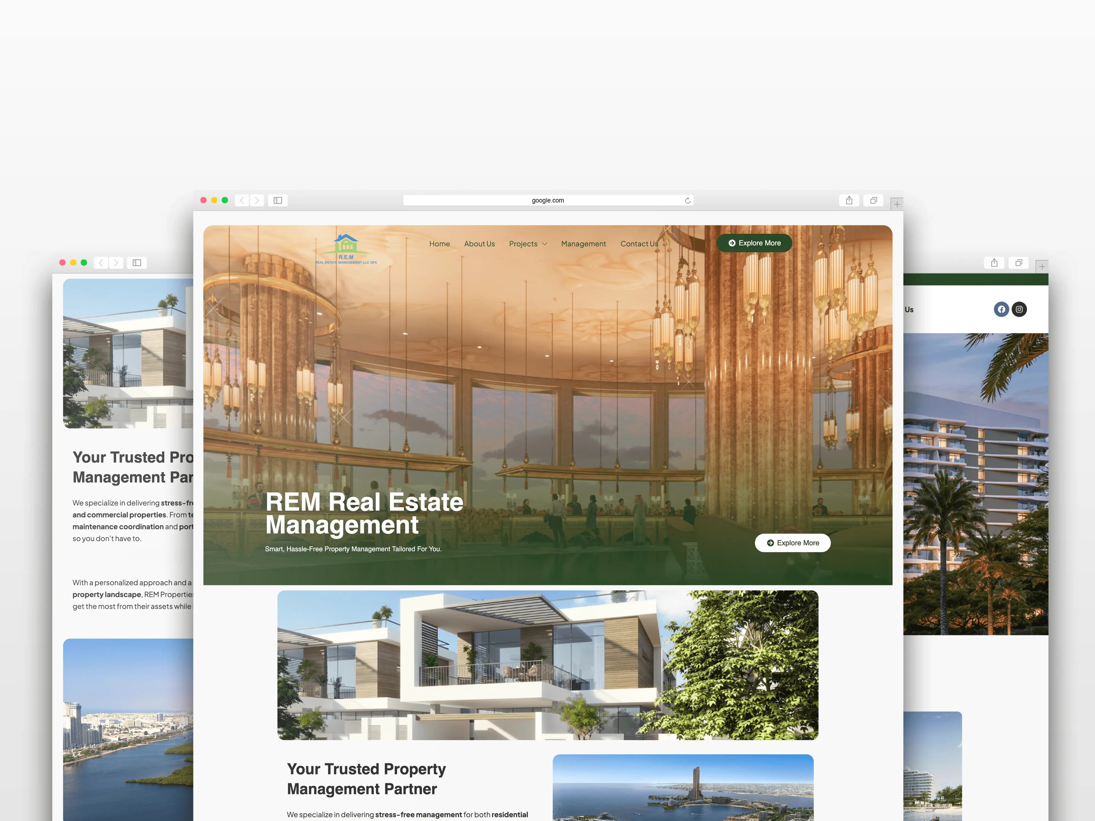 REM Real Estate Website Design